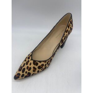 Marc Fisher Caitlins Women Leopard Print Cow Hair Heel Size 9.5